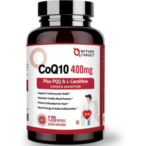 네이처타겟 코큐텐 코엔자임큐텐 CoQ10 400mg PQQ 120정